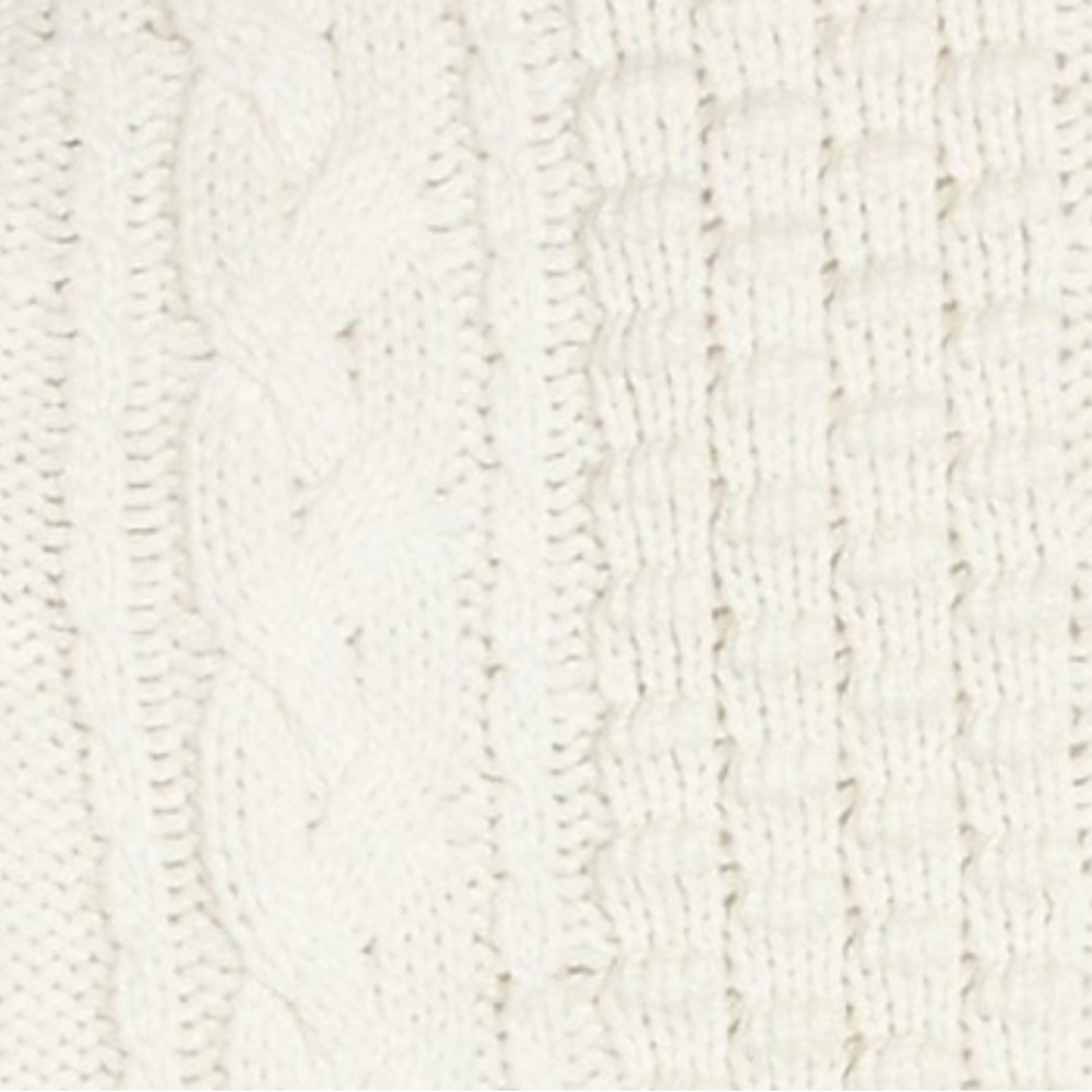 J. Crew Factory Ivory Cable Knit Sweater - Picture 2 of 7